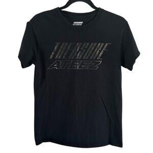 Ateez Treasure Black & Gold Graphic T-Shirt 2020 Sz Small Music Kpop
